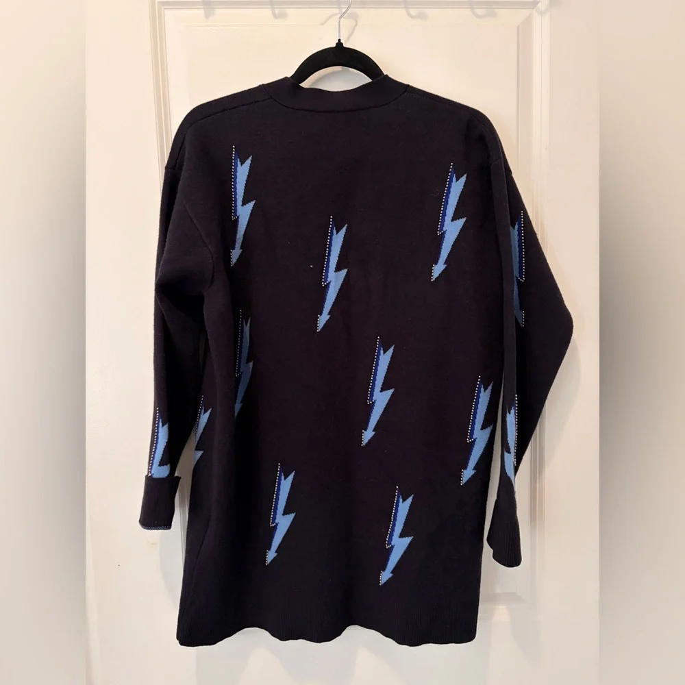 Sandro Paris Juste Lightning Bolt Cardigan - Picture 9 of 11